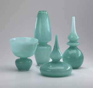 Who says holiday is traditional colors. The right elements added to these great vases will make any home feel festive.